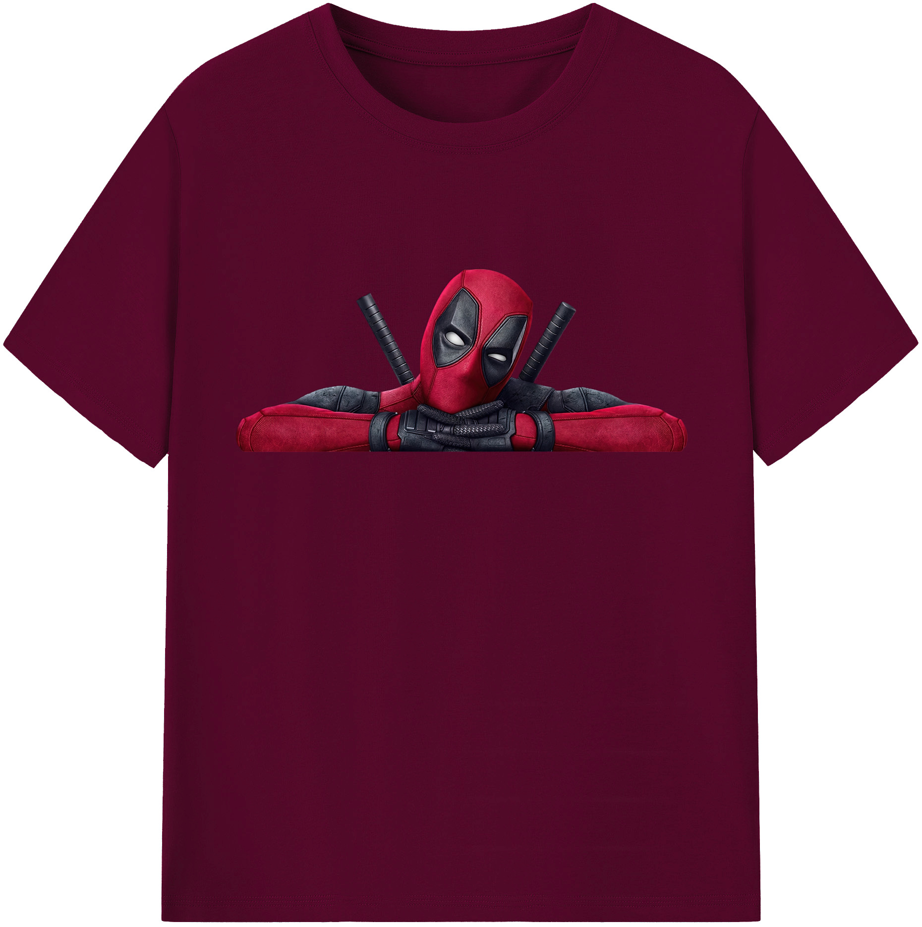 （画像用） Deadpool デッドプール レディースカジュアルプリントTシャツ（綿100％）